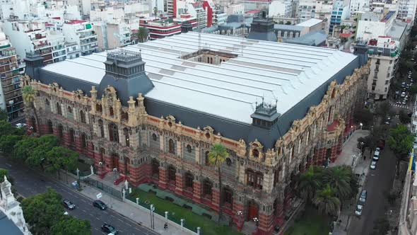 Palace of Running Water, Museum, Cordoba Avenue (Buenos Aires) aerial view