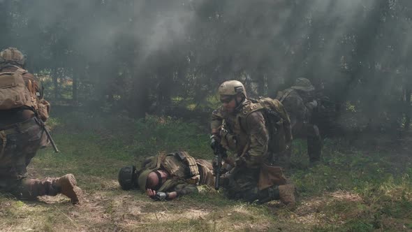 Dragging Wounded Soldier Along Battlefield alt