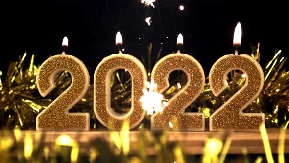 Super Slow Motion Christmas Candles 2022