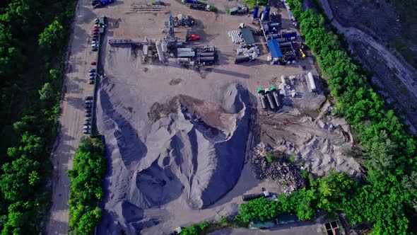 Openpit Mine Showing the Industrial Exterior Mining Quarry