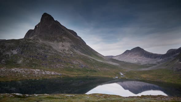 trollstigen pass lake water norway nature timelapse