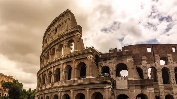 4K Timelapse Colosseum 1, Rome, Italy