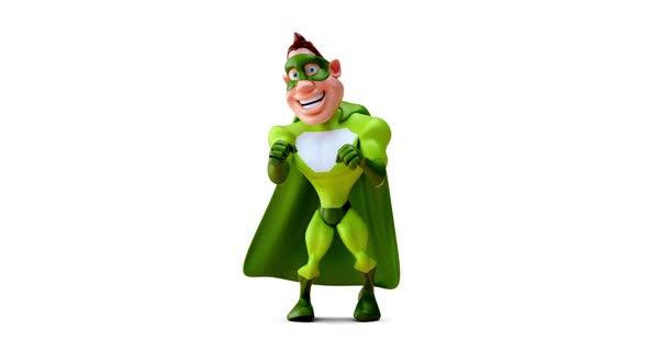 Fun 3D cartoon superhero boxing