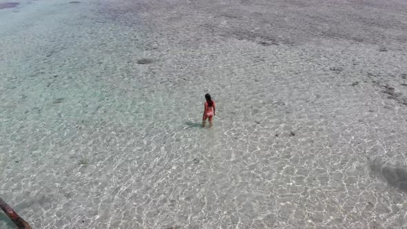 Girl In The Ocean