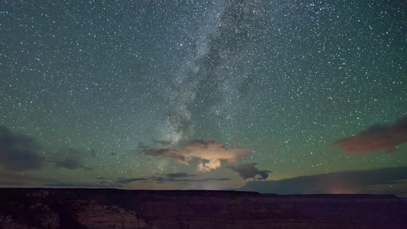 Stars Night Sky Time-Lapse Grand Canyon