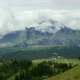 Clouds rolling above mountain landscape, Alta Badia, Italy - VideoHive Item for Sale