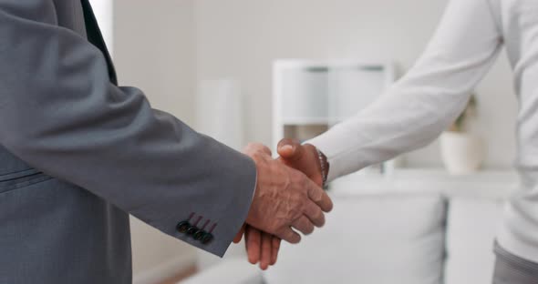 Shaking Hands Greeting Saying Goodbye Congratulations Buying Selling Renting an Apartment Haggling