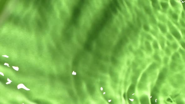 Closeup Water Surface Texture Splash Ripples Isolated on Chroma Key Background