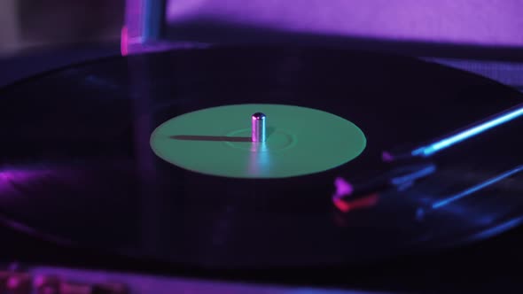 Vinyl Record Closeup