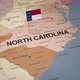 North Carolina Map with State Flag - VideoHive Item for Sale