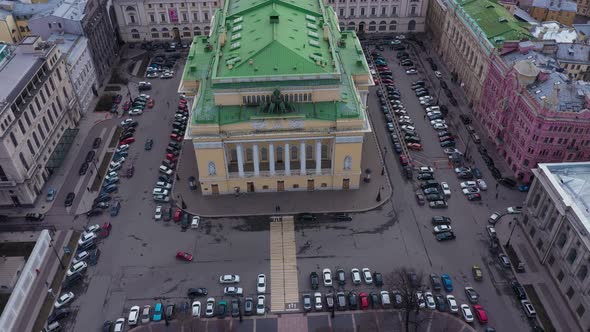 Saint-Petersburg. Drone. View from a height. City. Architecture. Russia 48