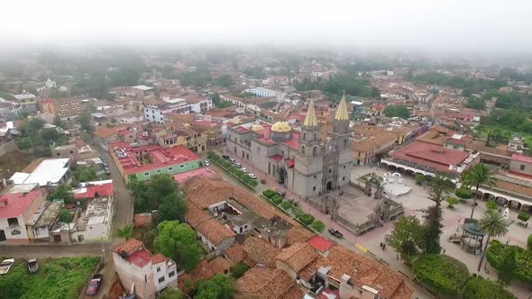 Mexico Drone, Church in Talpa de Allende