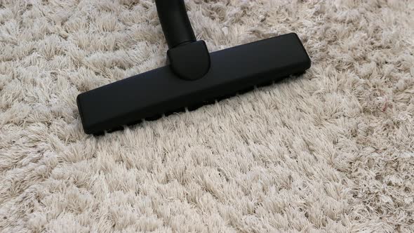 Cleaning Of Apartments, Cleaning The Carpet With A Vacuum Cleaner