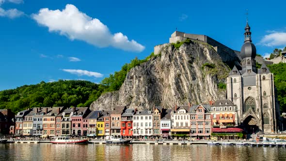 Timelapse of Dinant Town, Belgium