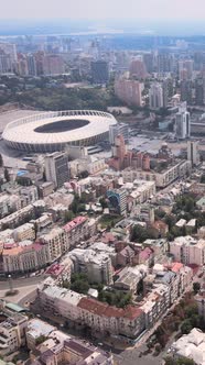 Kyiv Ukraine Aerial View of the City