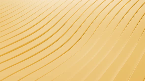 Abstract background with yellow wavy stripes