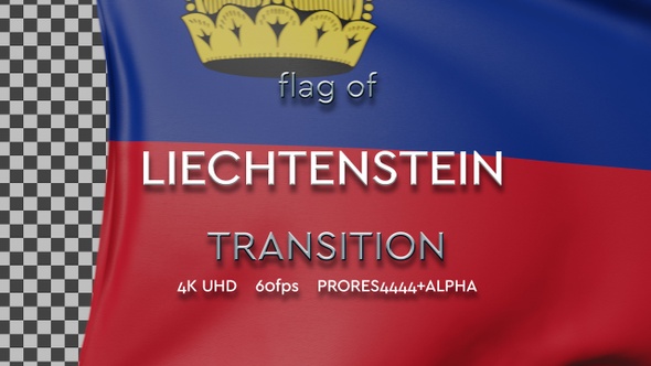 Flag of Liechtenstein transition | UHD | 60fps alt
