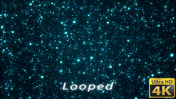 Blue Particles Fallng Background