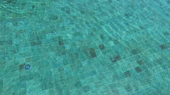 Tiled Bottom In Water Pool 95
