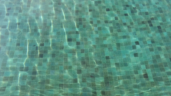 Tiled Bottom In Water Pool 82