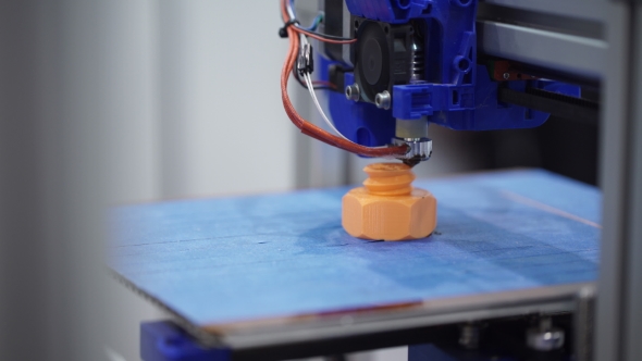 White 3D Printing Piece alt