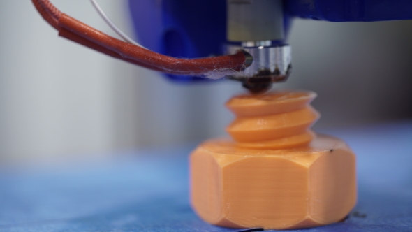 White 3D Printing Piece alt