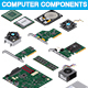 Isometric Computer Components - GraphicRiver Item for Sale