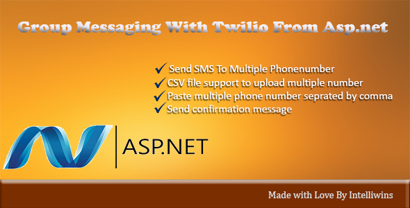 Group SMS from Asp.net