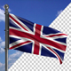 Flag Mast Modern United Kingdom - VideoHive Item for Sale