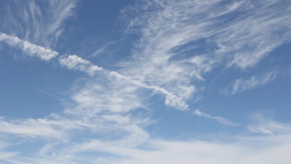 Landscape, Blue Sky With Clouds 