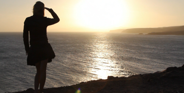 Girl in the Sunset