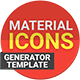 Material Design Icons Generator Template - GraphicRiver Item for Sale