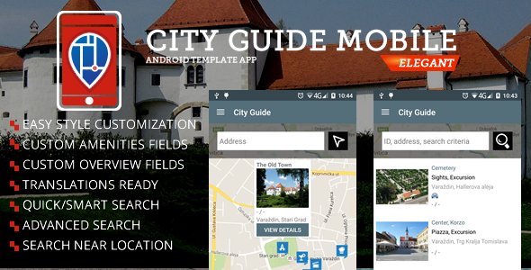 Aplikacja City Guide na Androida