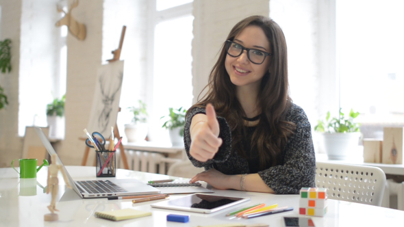 Thumbs Up by Successful Female Designer