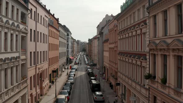 Forwards Fly Against People Riding Bike in Bicycle Street Where Cyclists Have Priority