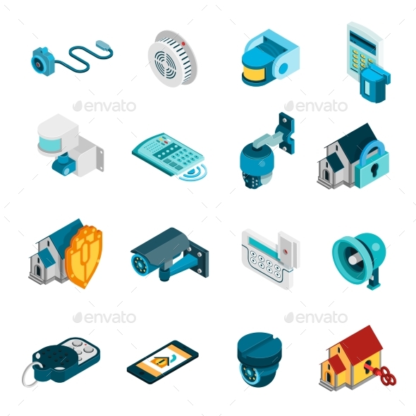 Security System Icons Set