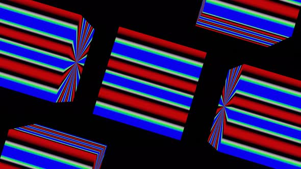 Pulsating Background of Rotating Cubes VJ Loop