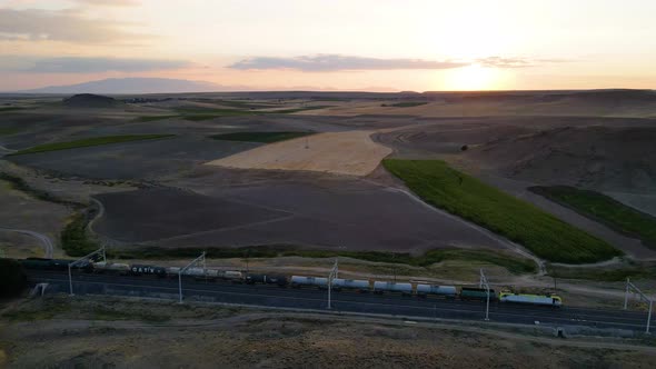 Flying Along a Train Track