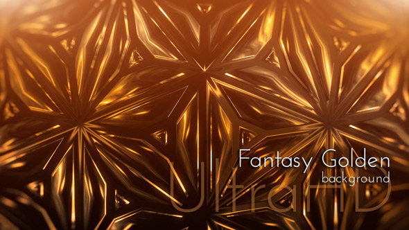 Fantasy Golden Crystal Surface