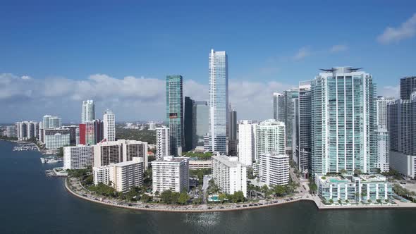 Downtown Miami Cityscape - Aerial View