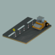 Low Poly Road Roller - 3DOcean Item for Sale
