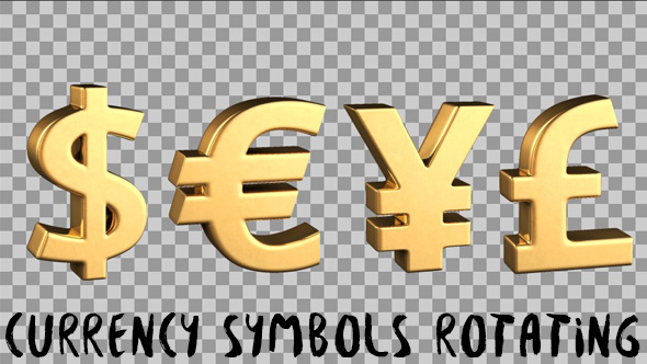 Currency Symbols Rotating