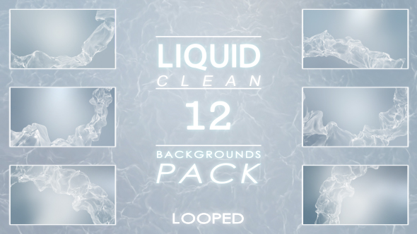 12 Liquid Clean Backgrounds Pack v1