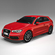 Audi A3 sportback hatchback - 3DOcean Item for Sale