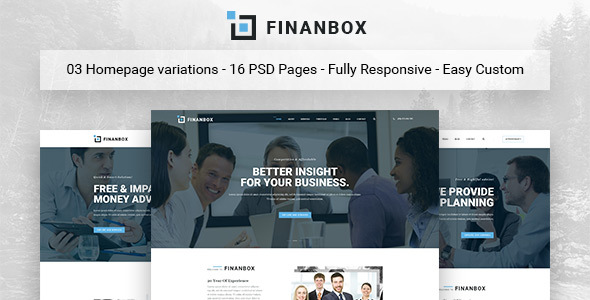 Finanbox - Multipurpose Business PSD Template