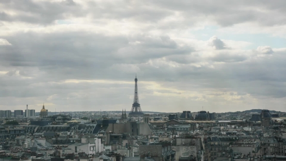 Clouds Gathering Over The Paris