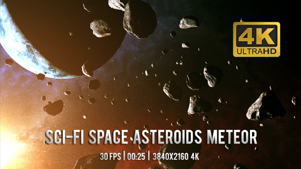 Sci-Fi Space Asteroids Meteor