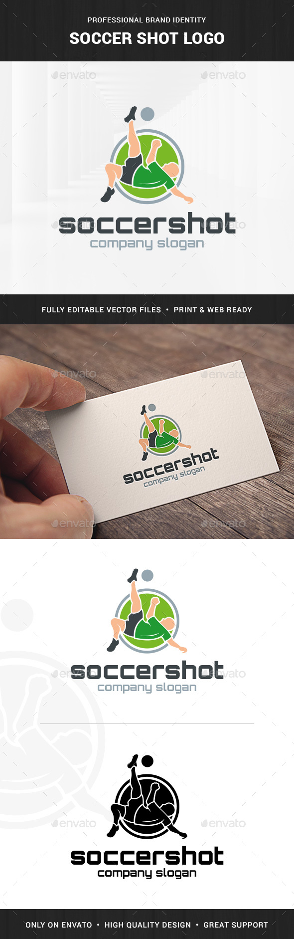 Soccer Shot Logo Template