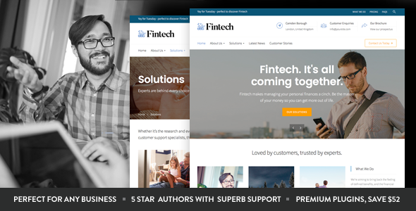 Fintech – Startup WordPress Theme
