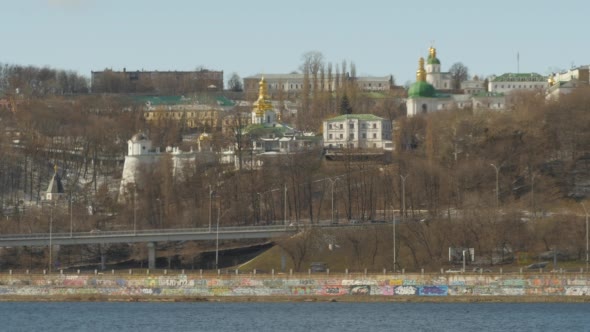 Kiev Pechersk Lavra Bell Tower on the Right Bank